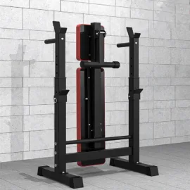 Adjustable Bench Press With Rack | 60KG Weight Plates Package - Image 5