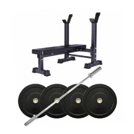 Bench With Rack 60KG Weight Plates Package
