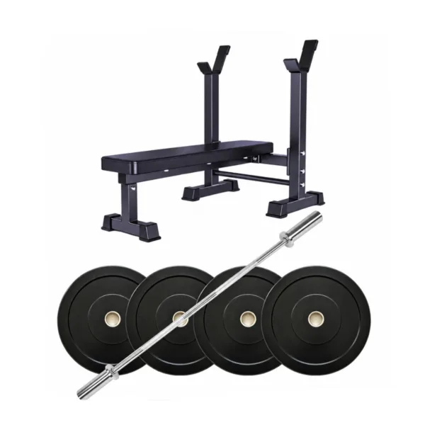 Bench With Rack 60KG Weight Plates Package