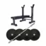 Bench With Rack 60KG Weight Plates Package