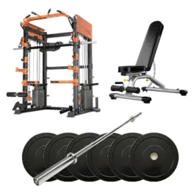 Z4 Smith Machine Package | 90KG Weights Set and Bench - Image 1