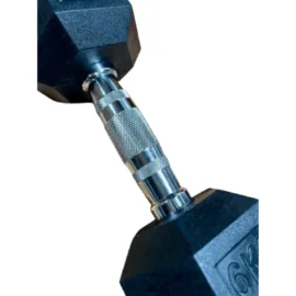 Clearance Hex Dumbbells | Silver Handle | 1-32.5kg (Sold Individually) - Image 4