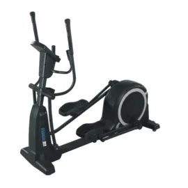 Elliptical trainer with smooth stride motion for cardio and full-body workouts.