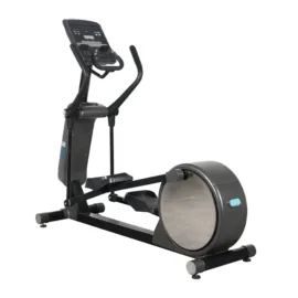 Elliptical cross trainer for low-impact cardio and full-body workout.