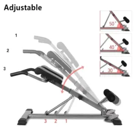 Roman Chair Back Extension Bench | Adjustable Roman Chair - Image 7