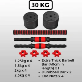 30KG Adjustable Cement Dumbbells Set - Image 4