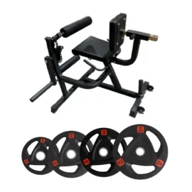 PowerFlex Leg Trainer Package with 50KG Weight Plates - Image 1