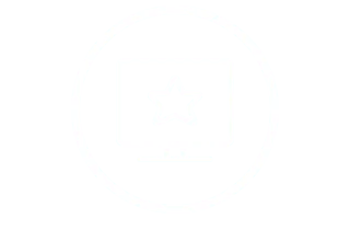 Fitness content icon with star inside a screen outline.