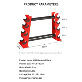 MINI Dumbbell and Kettlebell Storage | MINI Vertical Dumbbell & Kettlebell Rack - Image 2