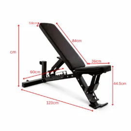 Smith Machine with Bench and 120KG Bumper Weights Set - Image 9