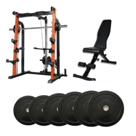 Smith Machine with bench and 70kg Weights - Image 1
