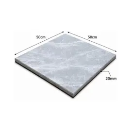 Grey Marble Mat Size