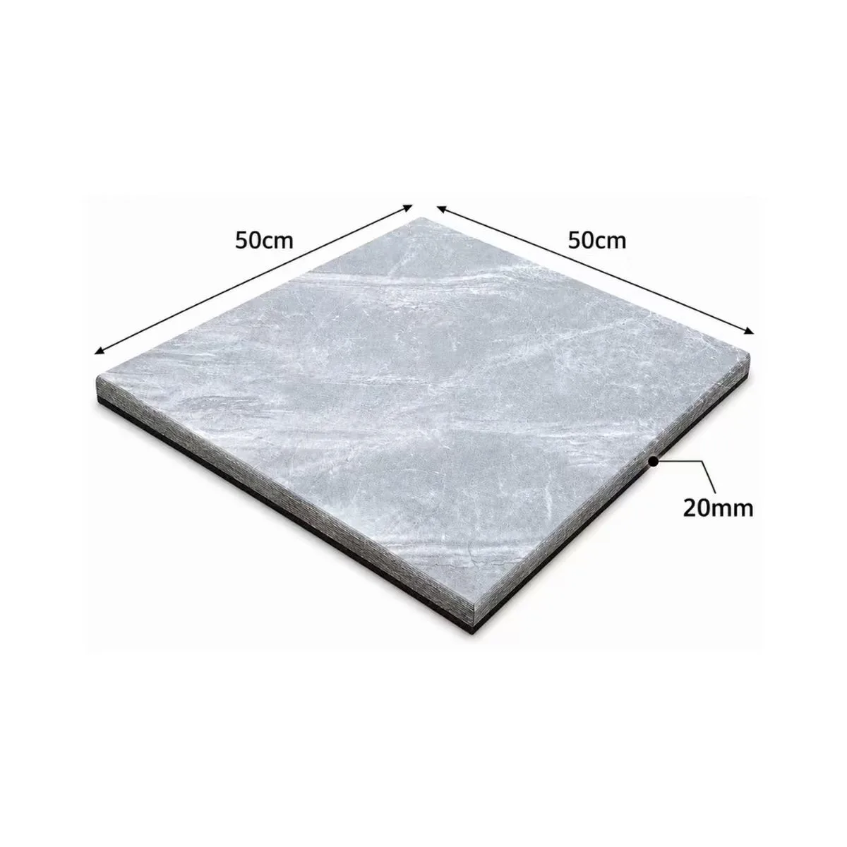 Grey Marble Mat Size