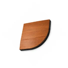 Wood Grain Rubber Flooring Mats Corner