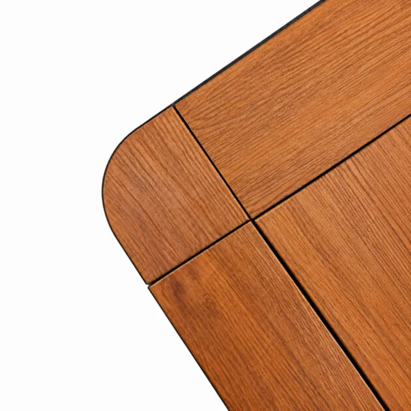Wood Grain Rubber Flooring Mats Set2