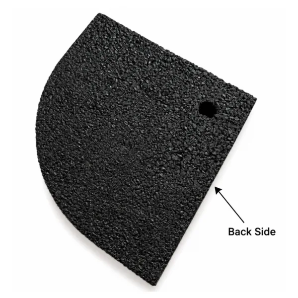 Wood Grain Rubber Flooring Mats backside