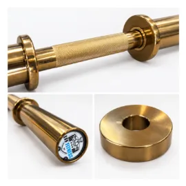 Gold Olympic Loadable Dumbbell Handles