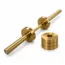 Gold Olympic Loadable Dumbbell Handles_long